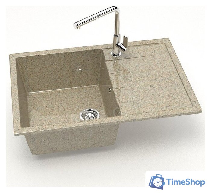 Кухонная мойка MARRBAXX Карельский камень модель 161/Q5 F161Q005 (песочный) - Изображение №2 — Интернет-магазин Time-Shop