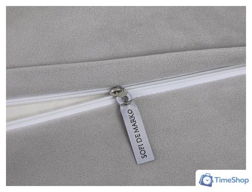 1.5-спальный комплект постельного белья Sofi De MarkO Энрике 1.6 Кт-1.6-Эн11 (светло-серый) - Изображение №5 — Интернет-магазин Time-Shop