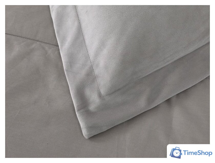 1.5-спальный комплект постельного белья Sofi De MarkO Энрике 1.6 Кт-1.6-Эн11 (светло-серый) - Изображение №6 — Интернет-магазин Time-Shop