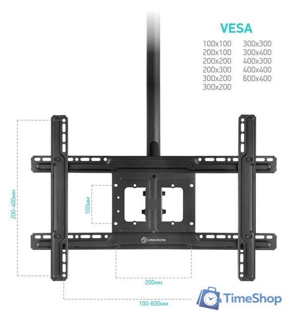 Кронштейн для телевизора Onkron N2L (черный) - Изображение №4 — Интернет-магазин Time-Shop