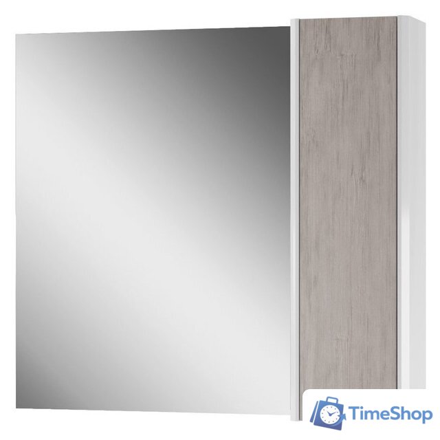  Домино Шкаф с зеркалом Uno 80 (дуб серый) - Изображение №12 — Интернет-магазин Time-Shop