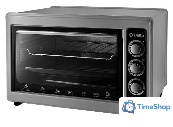 Мини-печь Delta D-0124 (серый) - Изображение №1 — Интернет-магазин Time-Shop