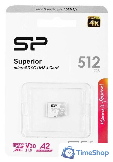 Карта памяти Silicon-Power Superior microSDXC SP512GBSTXDA2V20 512GB - Изображение №2 — Интернет-магазин Time-Shop