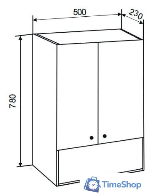  Doratiz Шкаф Doratiz Марго 50 2712.270 (белый) - Изображение №14 — Интернет-магазин Time-Shop
