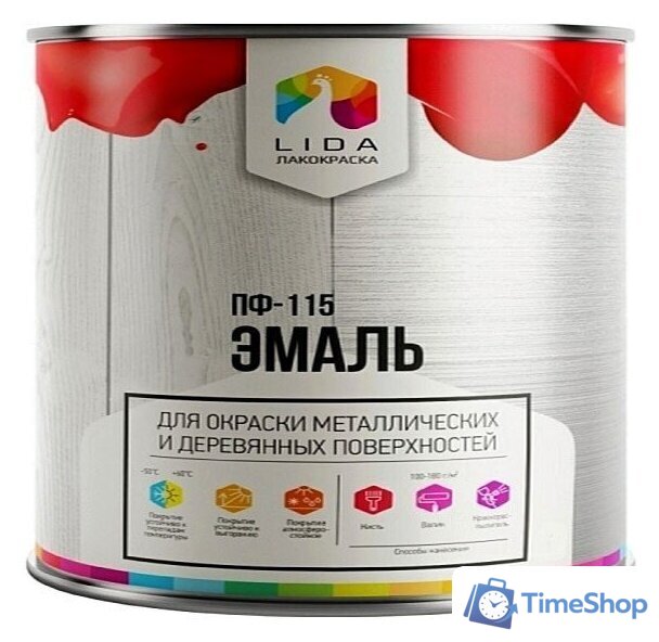 Эмаль LIDA Optima ПФ-115 20 кг (желтый) - Изображение №1 — Интернет-магазин Time-Shop