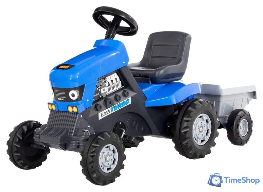 Педальная машинка Полесье Каталка-трактор с педалями Turbo с полуприцепом 84637 - Изображение №1 — Интернет-магазин Time-Shop