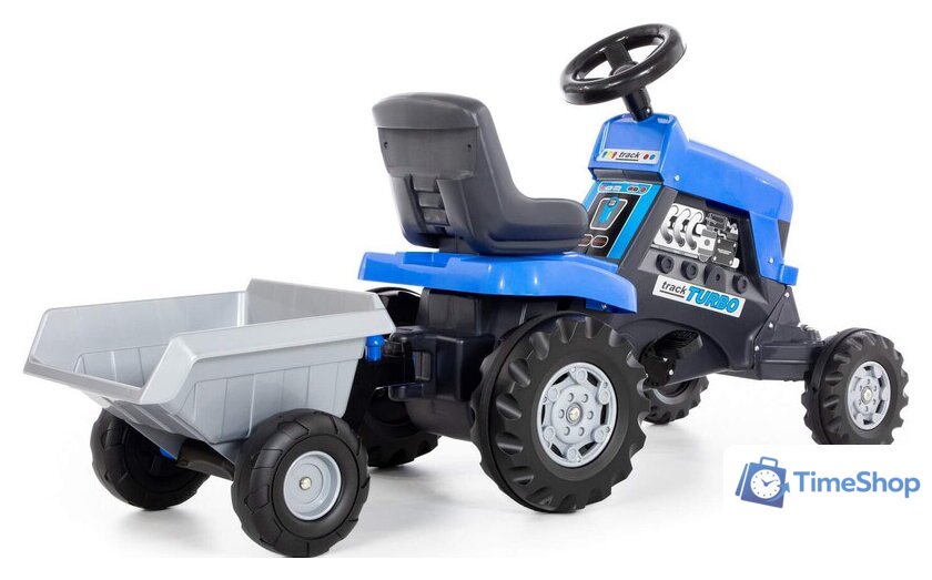 Педальная машинка Полесье Каталка-трактор с педалями Turbo с полуприцепом 84637 - Изображение №4 — Интернет-магазин Time-Shop