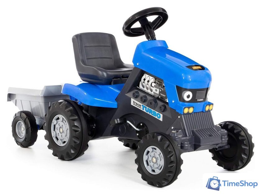Педальная машинка Полесье Каталка-трактор с педалями Turbo с полуприцепом 84637 - Изображение №6 — Интернет-магазин Time-Shop