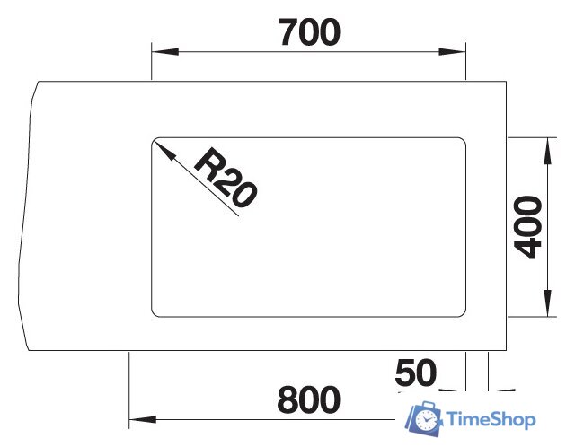 Кухонная мойка Blanco Etagon 700-U (антрацит) - Изображение №3 — Интернет-магазин Time-Shop