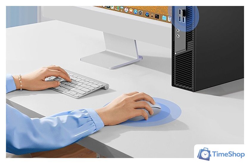 Мышь Ugreen MU105 90671 (светло-синий) - Изображение №3 — Интернет-магазин Time-Shop