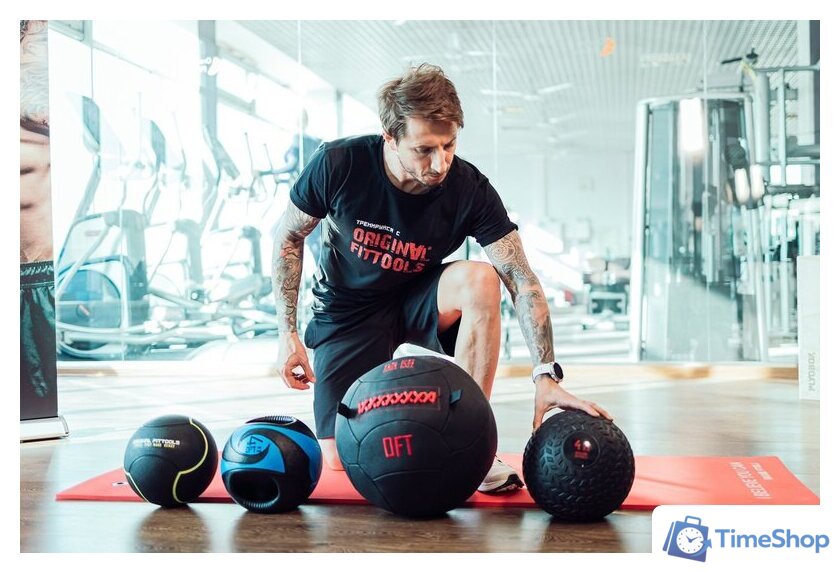 Медбол Original FitTools FT-SMB-08 8 кг - Изображение №5 — Интернет-магазин Time-Shop