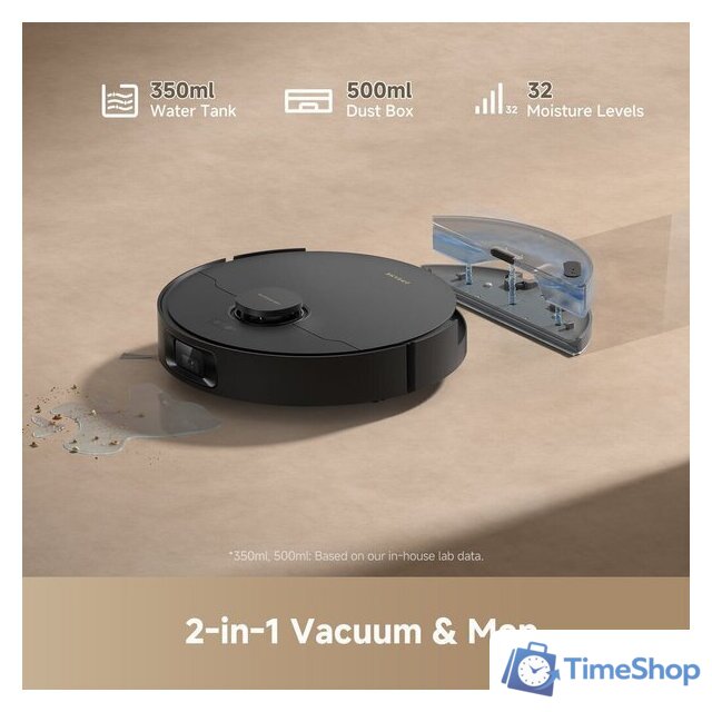 Робот-пылесос Dreame D20 Pro Plus Robot Vacuum (евровилка, черный) - Изображение №6 — Интернет-магазин Time-Shop