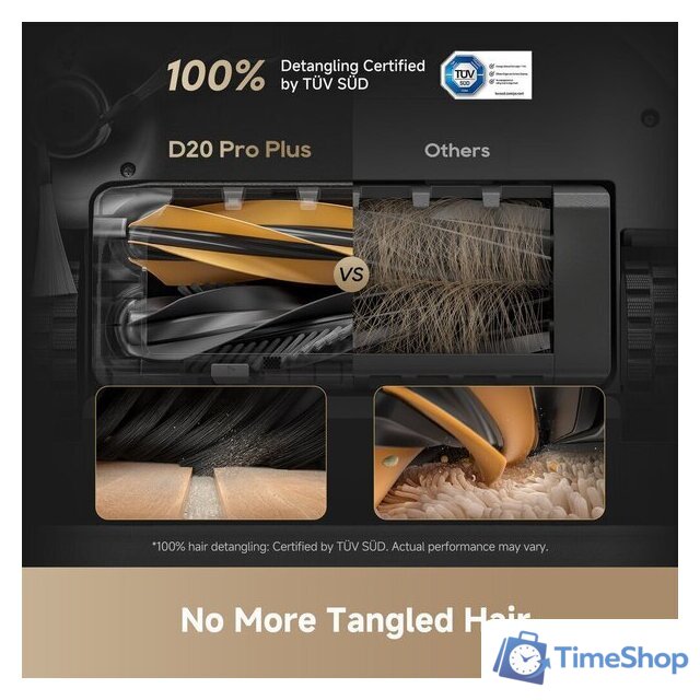 Робот-пылесос Dreame D20 Pro Plus Robot Vacuum (евровилка, черный) - Изображение №3 — Интернет-магазин Time-Shop