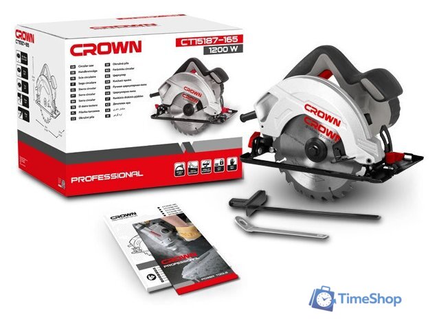 Дисковая (циркулярная) пила Crown CT15187-165 - Изображение №1 — Интернет-магазин Time-Shop