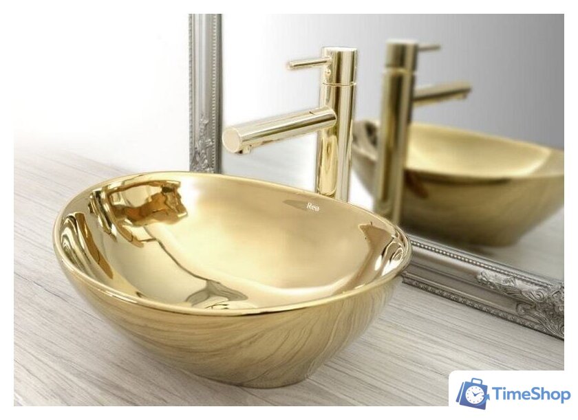 Смеситель Rea Tess REA-B8803 (золотой) - Изображение №5 — Интернет-магазин Time-Shop