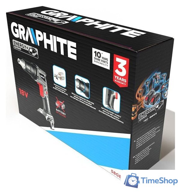 Шуруповерт для гипсокартона GRAPHITE 58GE111 (без АКБ) - Изображение №2 — Интернет-магазин Time-Shop