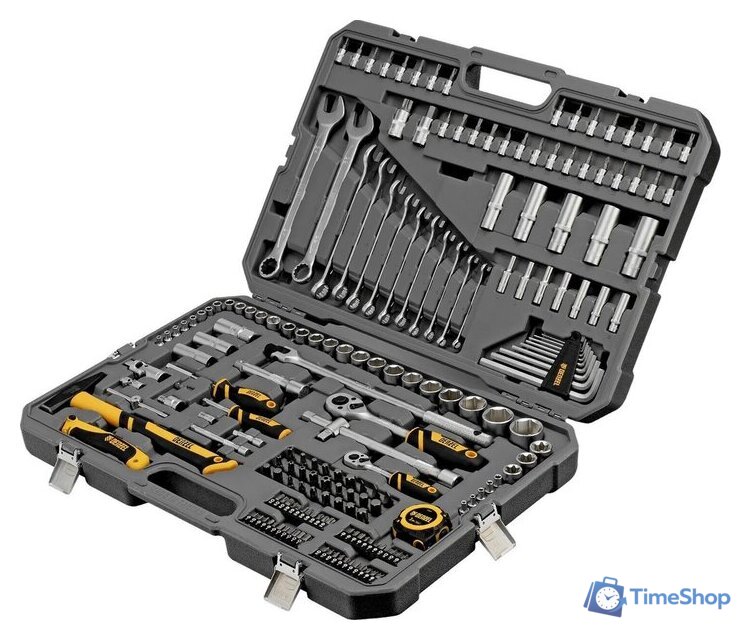 Универсальный набор инструментов Denzel 15806 (194 предмета) - Изображение №1 — Интернет-магазин Time-Shop