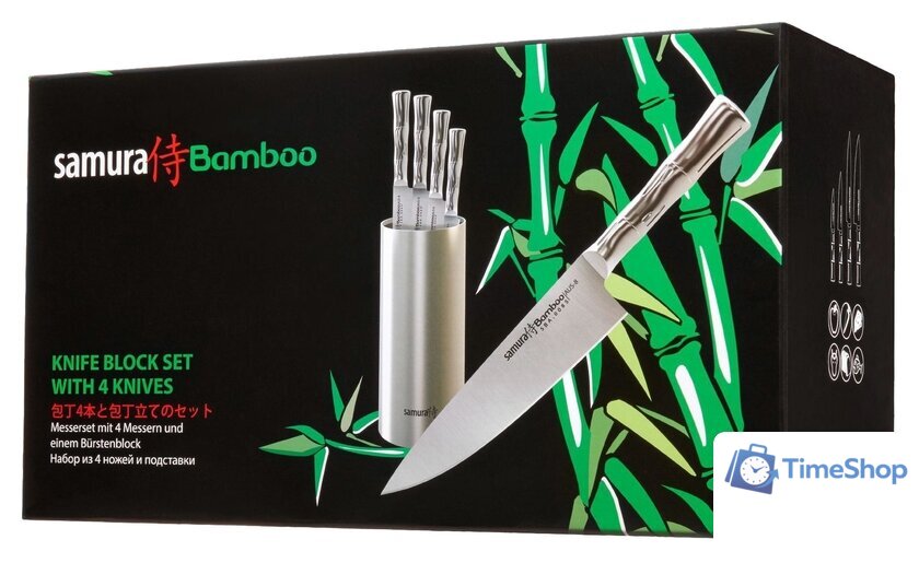 Набор ножей Samura Bamboo SBA-05 - Изображение №8 — Интернет-магазин Time-Shop