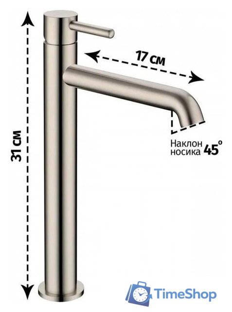 Смеситель Grocenberg GB3029 (никель) - Изображение №8 — Интернет-магазин Time-Shop