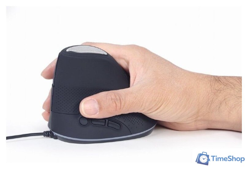 Вертикальная мышь Gembird MUS-ERGO-03 - Изображение №7 — Интернет-магазин Time-Shop