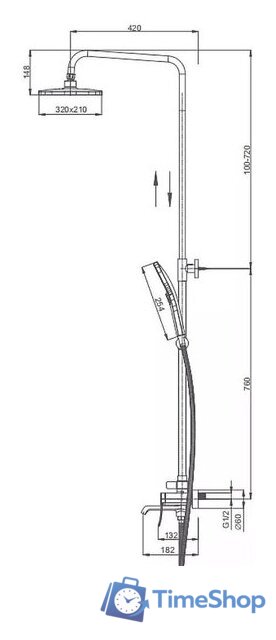 Душевая система  Splenka S31.24 - Изображение №3 — Интернет-магазин Time-Shop