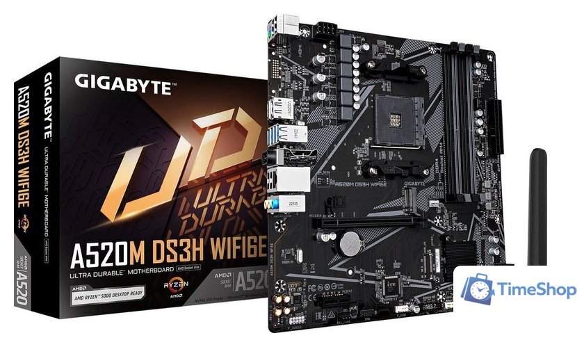 Материнская плата Gigabyte A520M DS3H WiFi6E - Изображение №4 — Интернет-магазин Time-Shop