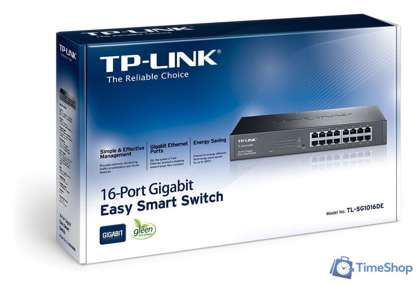 Настраиваемый коммутатор TP-Link TL-SG1016DE - Изображение №3 — Интернет-магазин Time-Shop
