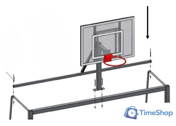 Баскетбольная стойка Dinamika ZSO-003906 - Изображение №1 — Интернет-магазин Time-Shop