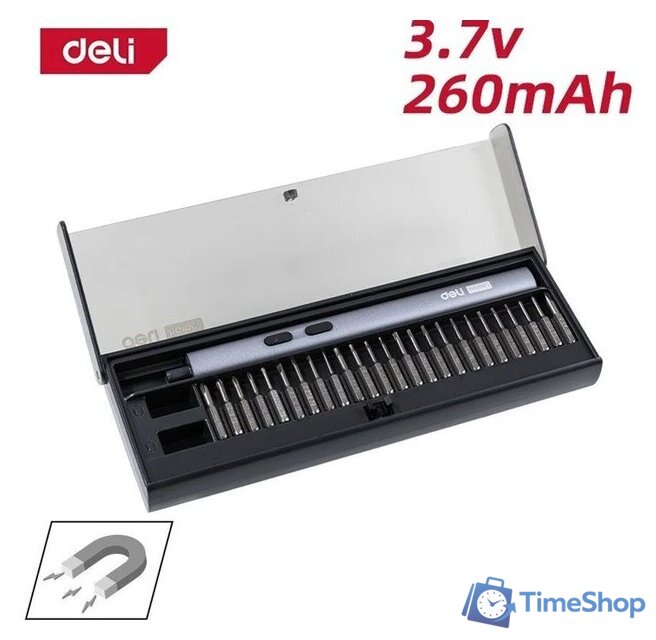 Электроотвертка Deli DY-DP04-1B1 (с 1-им АКБ, кейс) - Изображение №1 — Интернет-магазин Time-Shop
