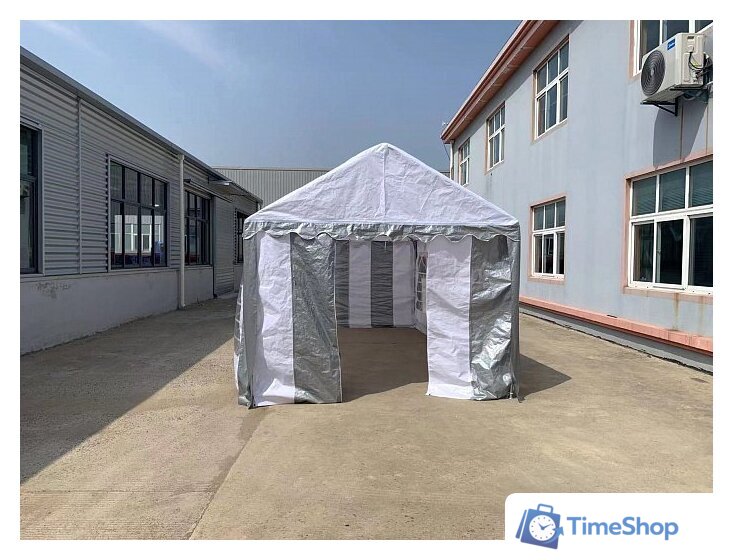 Тент-шатер Sundays Party 3x6 м (белый/серый) - Изображение №2 — Интернет-магазин Time-Shop