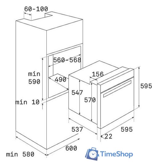 Электрический духовой шкаф TEKA HRB 6300 ATB Brass - Изображение №6 — Интернет-магазин Time-Shop