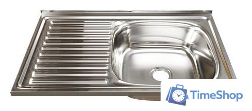 Кухонная мойка Mixline 528178 (правая, полированная, 0.8 мм) - Изображение №1 — Интернет-магазин Time-Shop