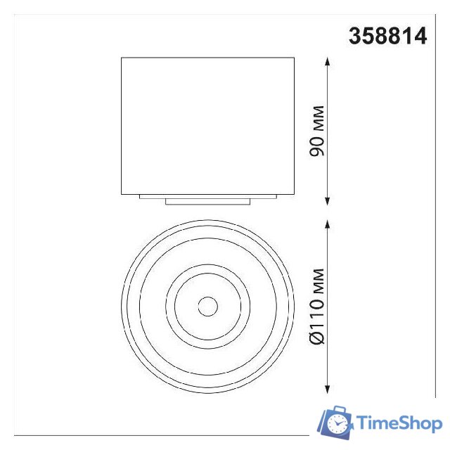 Точечный светильник Novotech Gesso 358814 - Изображение №3 — Интернет-магазин Time-Shop