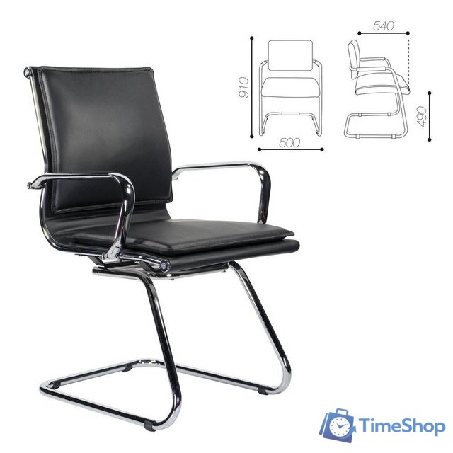 Офисный стул Brabix Kayman CF-102 (черный) - Изображение №4 — Интернет-магазин Time-Shop