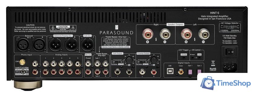 Интегральный усилитель Parasound HINT 6 (черный) - Изображение №2 — Интернет-магазин Time-Shop