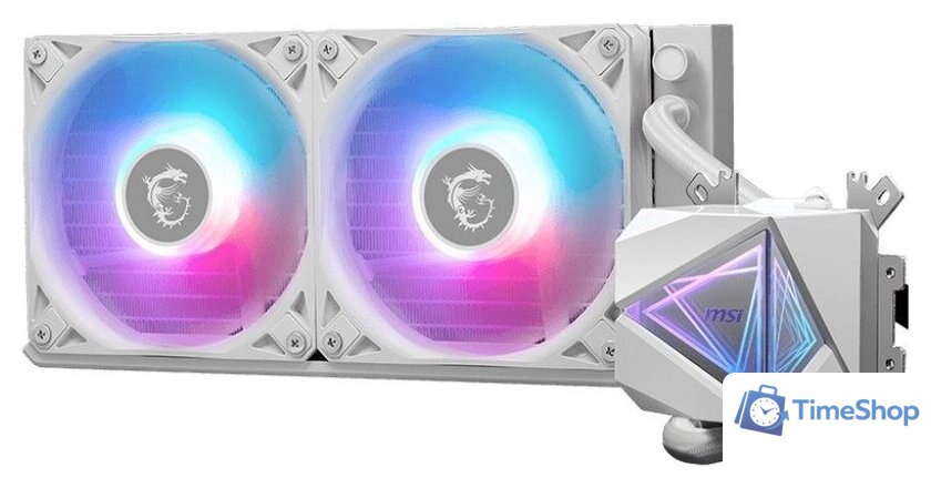 Система жидкостного охлаждения для процессора MSI MAG CoreLiquid I240 (белый) - Изображение №2 — Интернет-магазин Time-Shop