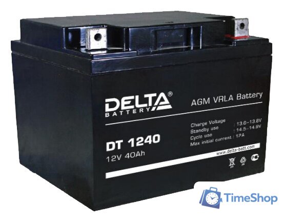 Аккумулятор для ИБП Delta DT 1240 (12В/40 А·ч) - Изображение №1 — Интернет-магазин Time-Shop