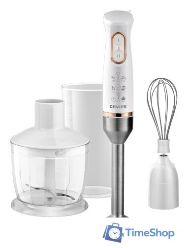 Погружной блендер CENTEK CT-1347 (белый) - Изображение №1 — Интернет-магазин Time-Shop