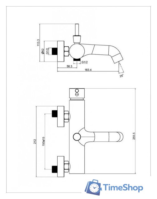 Смеситель Maxonor Pure Life PL3287-6 - Изображение №5 — Интернет-магазин Time-Shop
