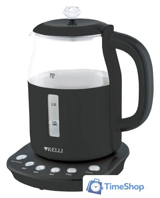 Электрический чайник KELLI KL-1373 (черный) - Изображение №1 — Интернет-магазин Time-Shop