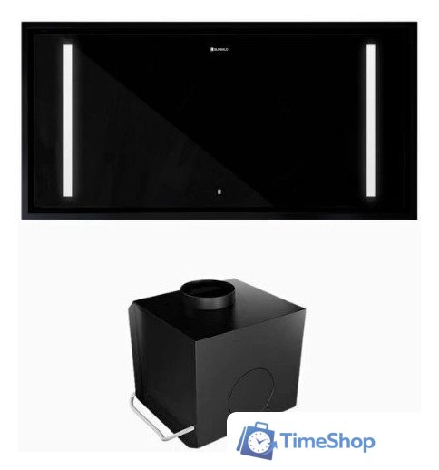 Кухонная вытяжка Globalo Zenara 100.1 Black + Turbina TW 3.1 - Изображение №3 — Интернет-магазин Time-Shop