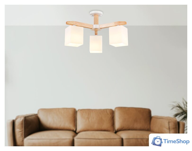 Люстра средней высоты Ambrella light TR83115/3 WH/LW - Изображение №5 — Интернет-магазин Time-Shop