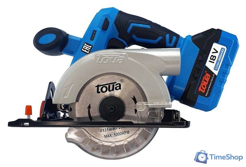 Дисковая (циркулярная) пила Toua DBLC180 (с 2-мя АКБ) - Изображение №1 — Интернет-магазин Time-Shop