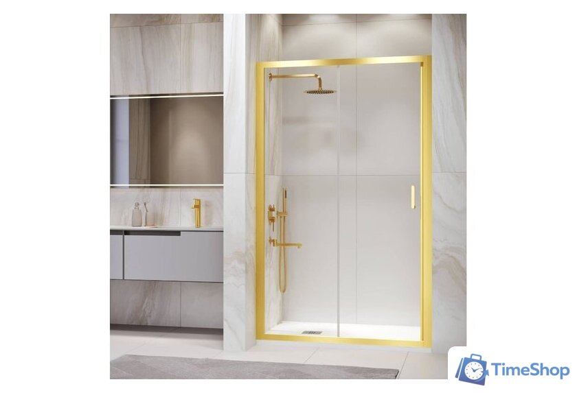 Душевая дверь RGW PA-14Gb 41081418-016 (золото браш/прозрачное стекло) - Изображение №1 — Интернет-магазин Time-Shop