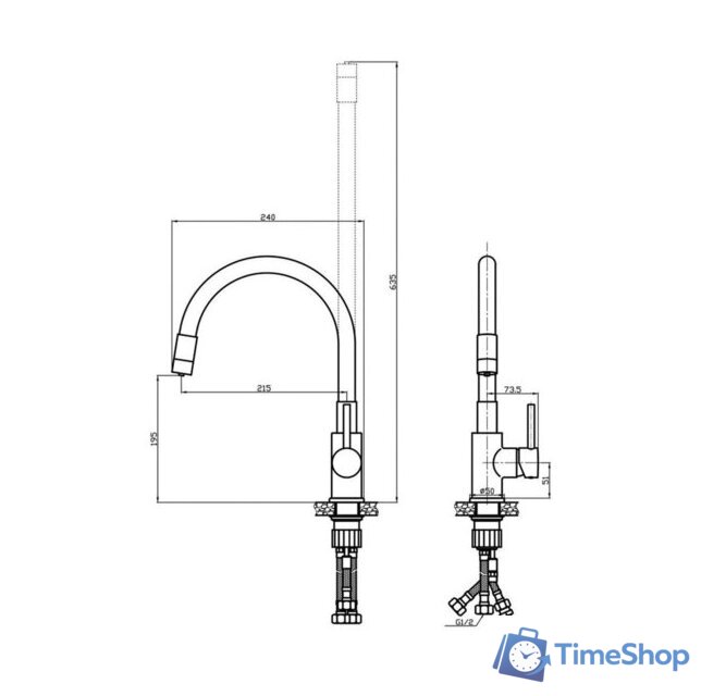 Смеситель Gross Aqua ColorflexPlus 3245609B - Изображение №2 — Интернет-магазин Time-Shop