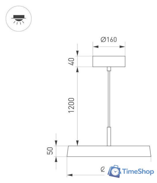 Подвесная люстра Arlight SP-Elegant-R500-37W Warm3000 033922(1) - Изображение №2 — Интернет-магазин Time-Shop