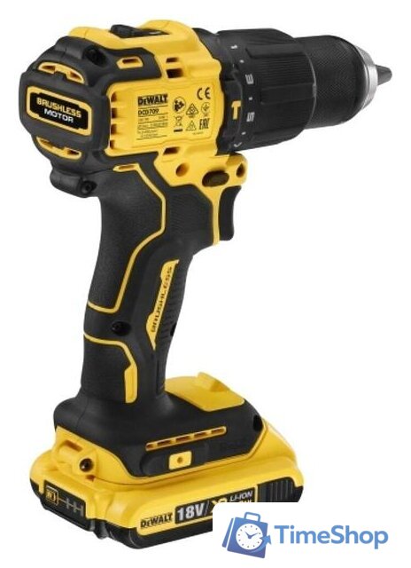 Ударная дрель-шуруповерт DeWalt DCD709S2T (с 2-мя АКБ) - Изображение №4 — Интернет-магазин Time-Shop