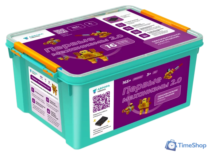 Конструктор Аврора Robotics Первые механизмы 2.0 AR20200 - Изображение №1 — Интернет-магазин Time-Shop