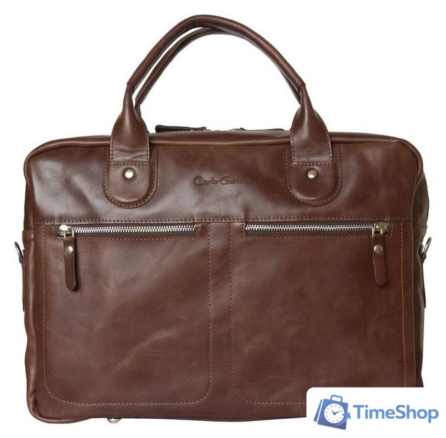 Мужская сумка Carlo Gattini Fratello 1014-02 (коричневый) - Изображение №2 — Интернет-магазин Time-Shop