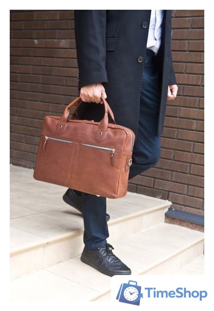 Мужская сумка Carlo Gattini Fratello 1014-02 (коричневый) - Изображение №6 — Интернет-магазин Time-Shop